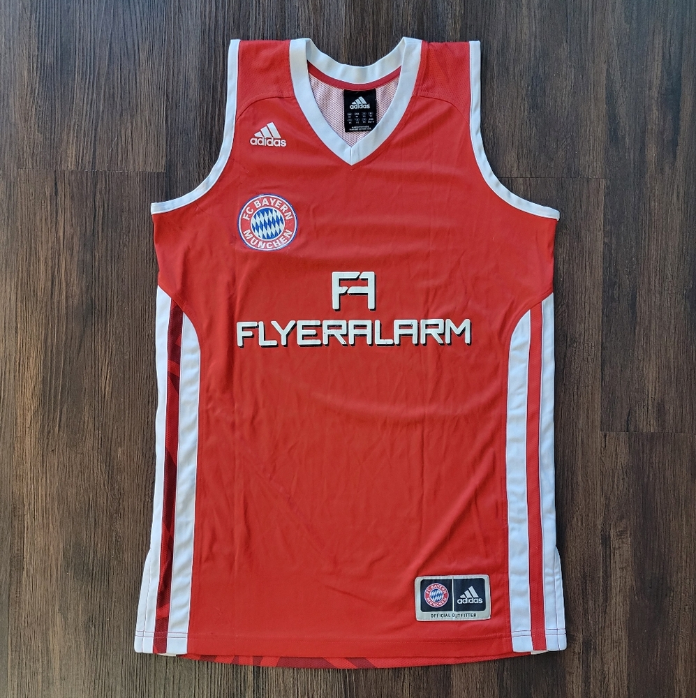 Adidas Jersey Tank Top Basketball Sports Bayern Munich - Red - Used - Size XS